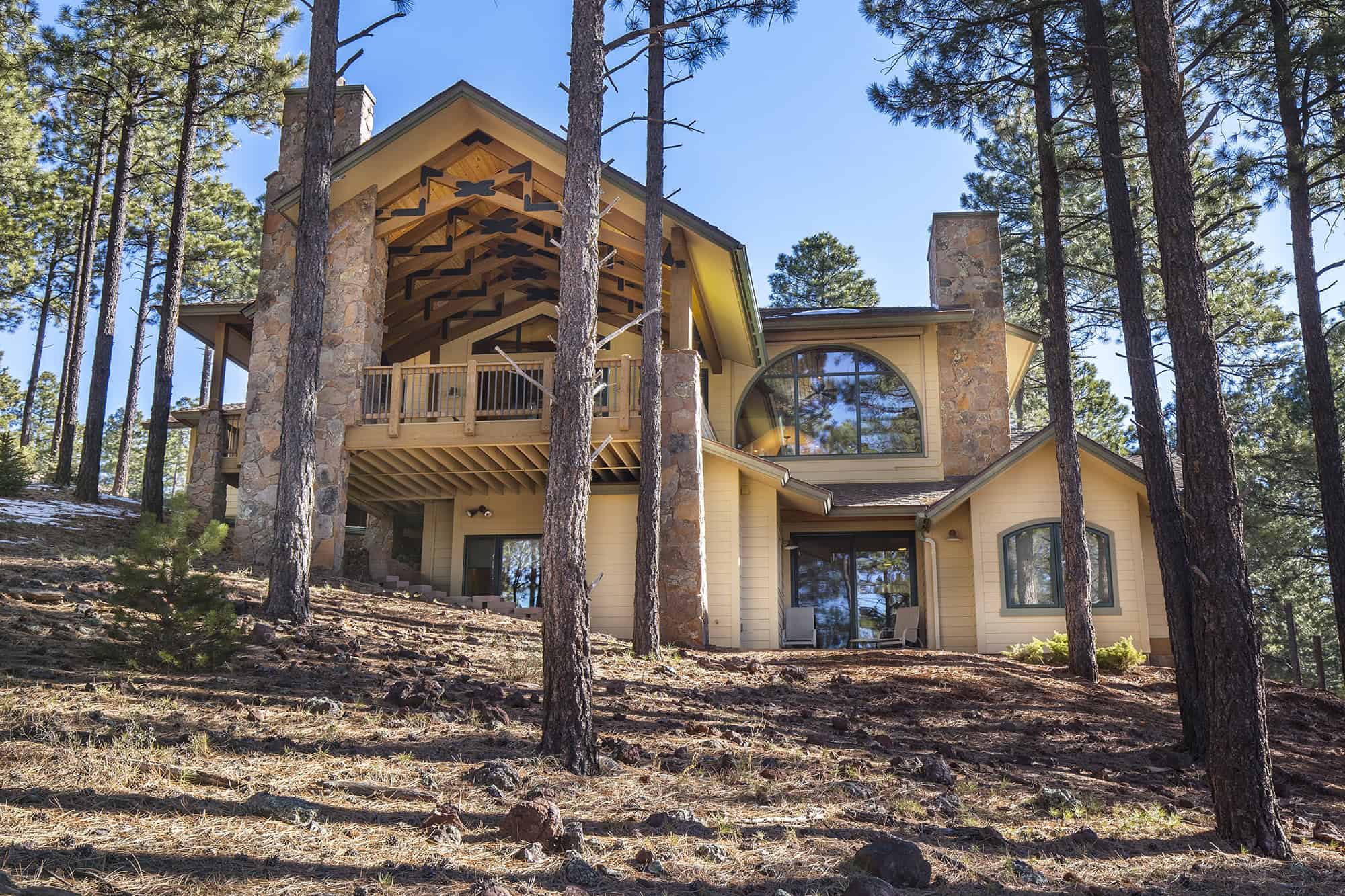 Exterior of Home Build with Mountain Modern architectural style